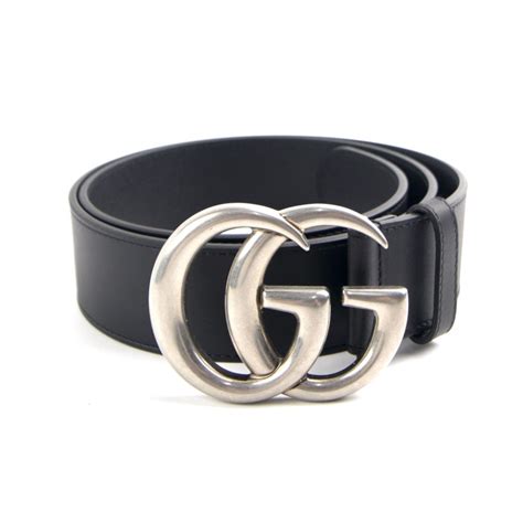 gucci belt black and silver